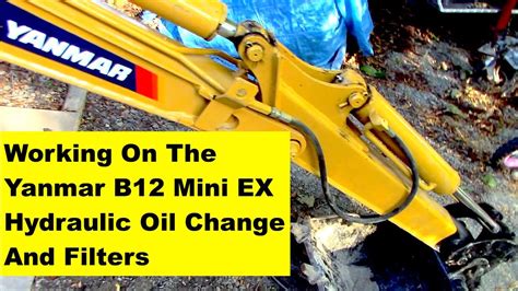 mini excavator hydraulic oil change|mini hydraulic oil change.